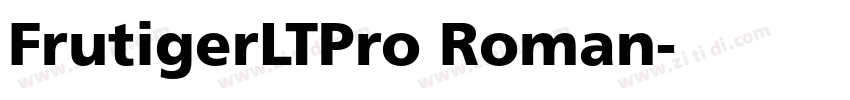 FrutigerLTPro Roman字体转换